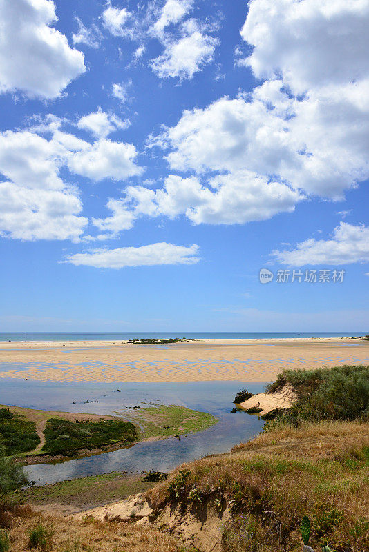 利亚福尔摩沙自然保护区-葡萄牙阿尔加维Cacela Velha Cacela Creek河口及Cabanas岛